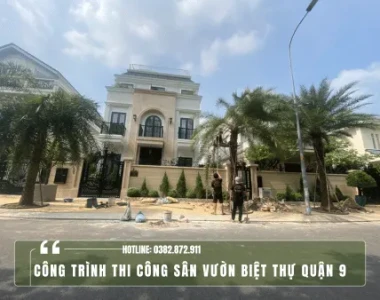 Công trình Thi công sân vườn Biệt thự Quận 9