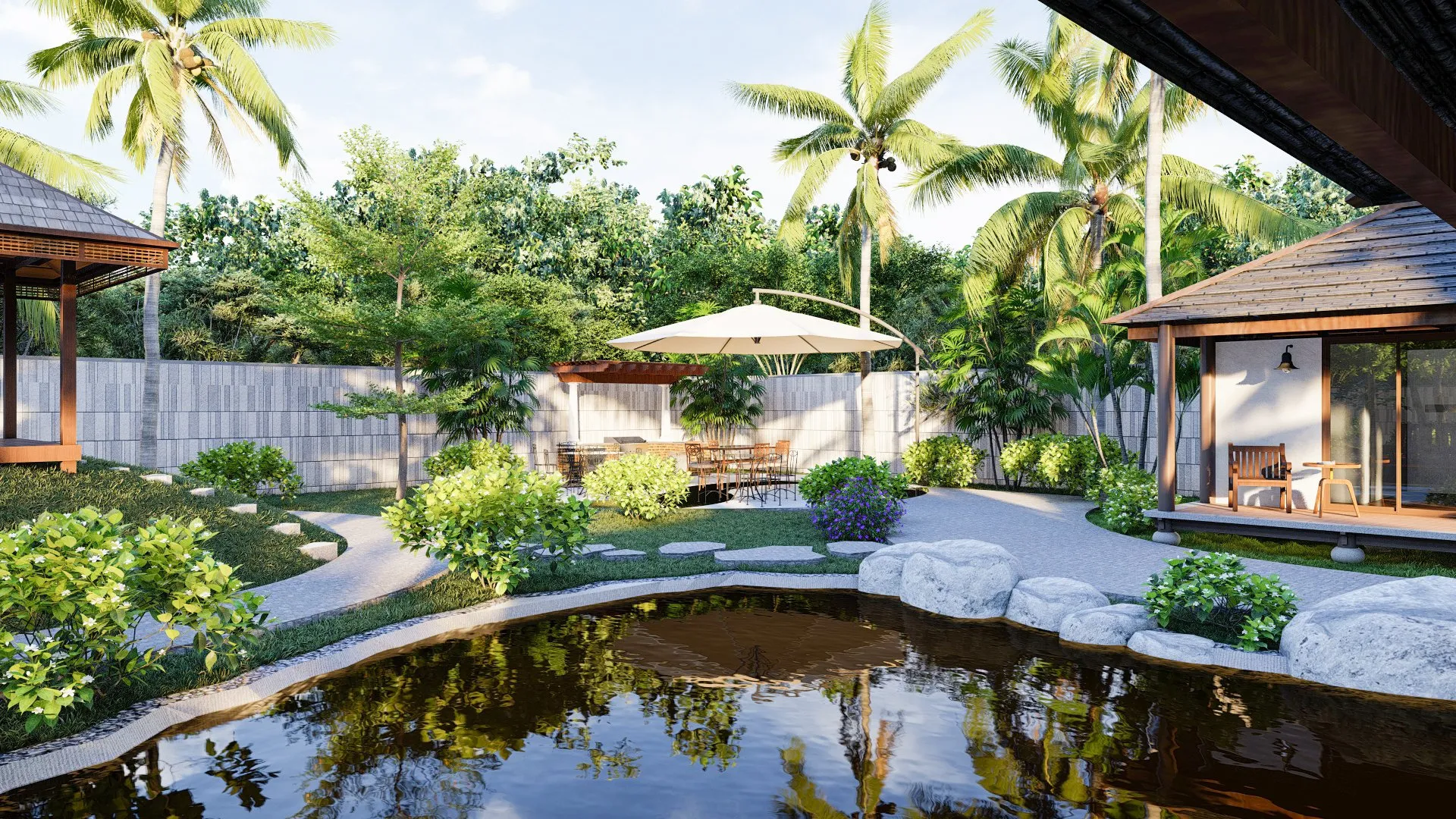 thi-cong-san-vuon-phong-cach-resort-cho-nha-hang6