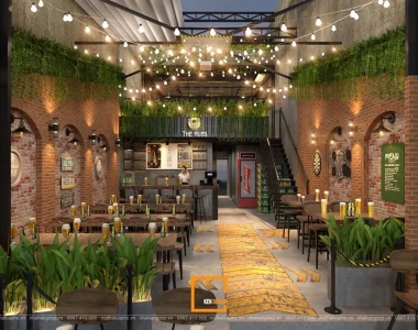 Thi công cảnh quan nhà hàng