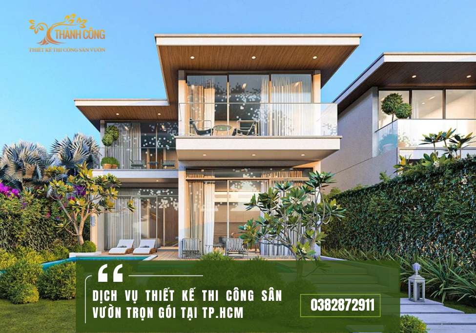 Thiết kế sân vườn mang nét Châu Âu