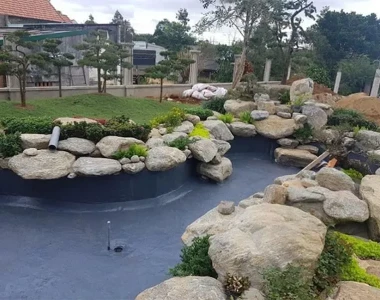 Hồ nước phong thủy biệt thự