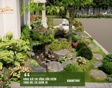 Bảng giá Thi công sân vườn trọn gói tại Quận 10