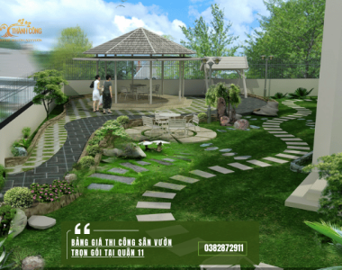 Bảng giá Thi công sân vườn trọn gói tại Quận 11