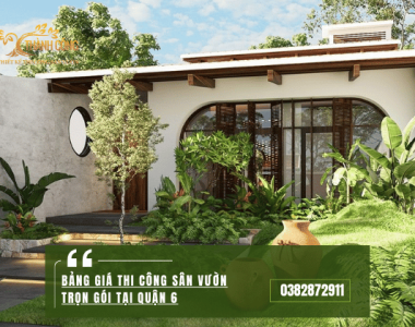 Bảng giá Thi công sân vườn trọn gói tại Quận 6