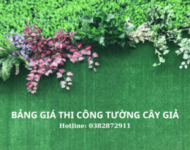 Bảng báo giá thi công tường cây giả chi tiết từ Sân Vườn Thành Công