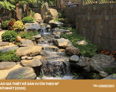 BÁO GIÁ THIẾT KẾ SÂN VƯỜN THEO M² MỚI NHẤT [2025]