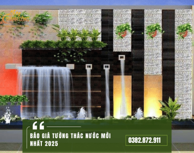 Báo giá tường thác nước mới nhất 2025