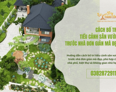Cách bố trí tiểu cảnh sân vườn trước nhà đơn giản mà đẹp
