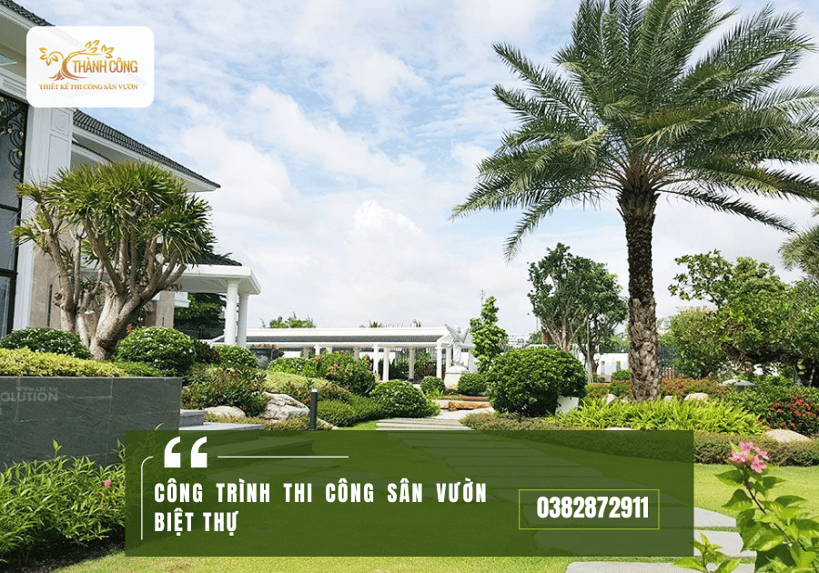 CÔNG TRÌNH THI CÔNG SÂN VƯỜN BIỆT THỰ (2)