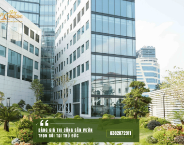 Bảng giá Thi công sân vườn trọn gói tại Thủ Đức