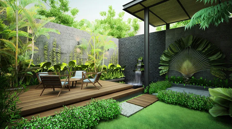 Gia chủ mệnh Kim khi thiết kế sân vườn