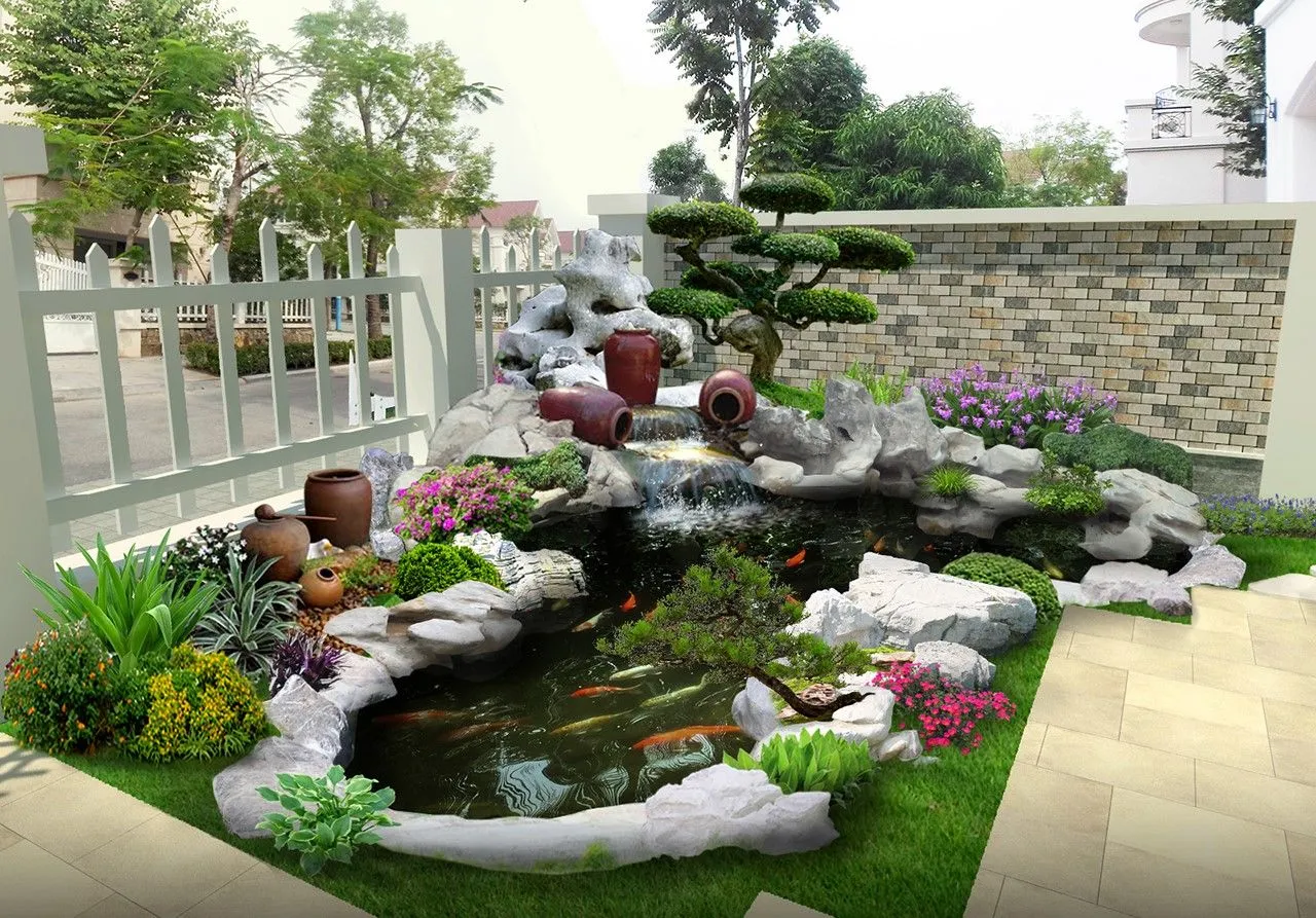 Hồ cá Koi truyền thống 2