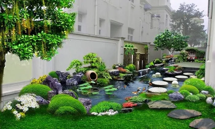 Hòn Non Bộ Hồ Sen