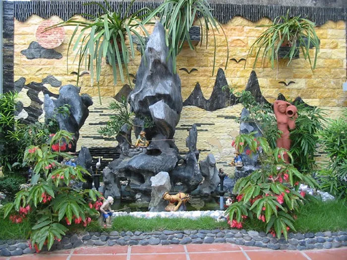 Hòn non bộ khô sân vườn