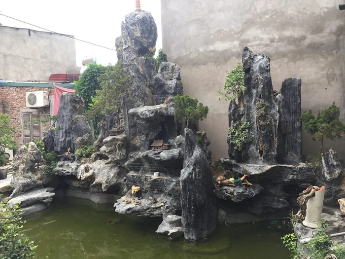 Hòn non bộ mini bằng đá tự nhiên