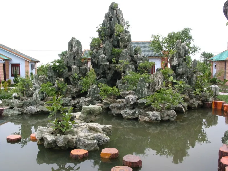 Hòn non bộ mini phong thủy để bàn 5