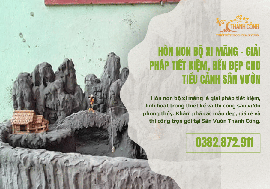 Hòn non bộ xi măng 1
