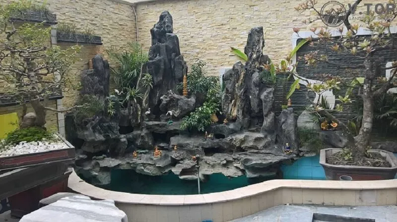 Hòn non bộ xi măng 2