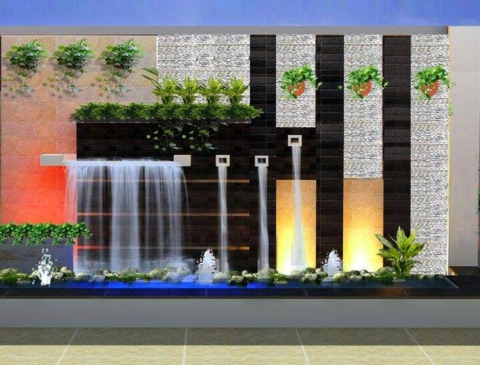 Mẫu thác nước đèn LED