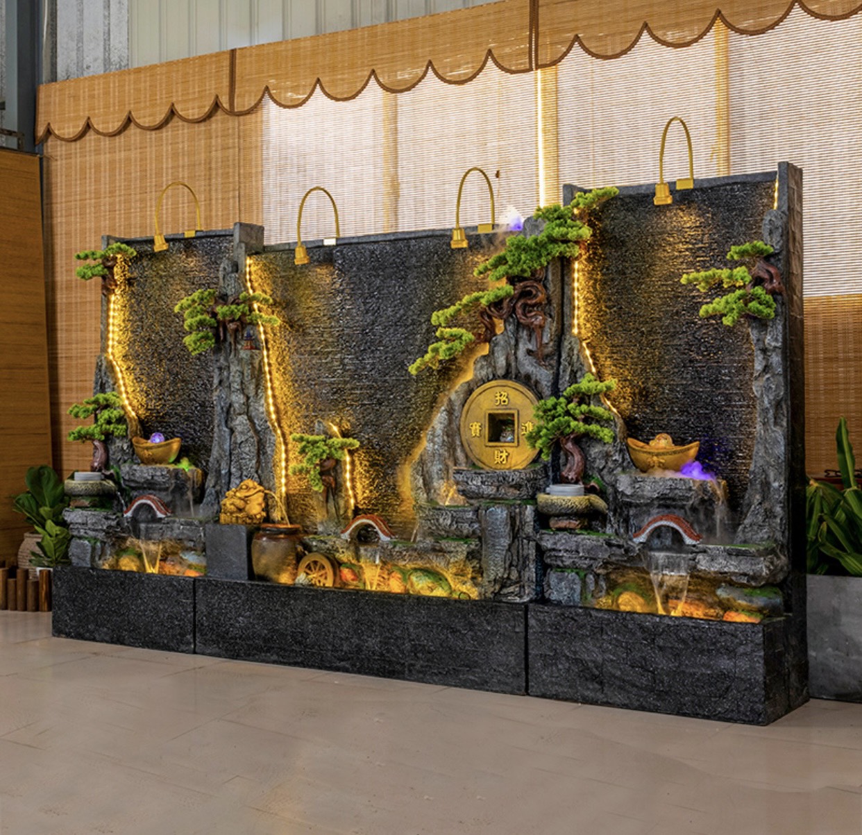 Mẫu tường thác nước cho spa 1-1
