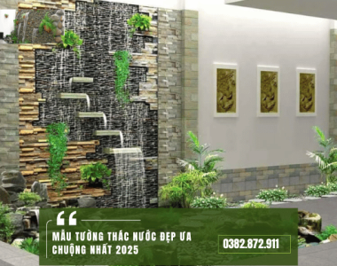 10 Mẫu tường thác nước đẹp Ưa chuộng nhất 2025