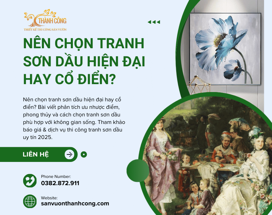 nen chon tranh son dau hien dai hay co dien