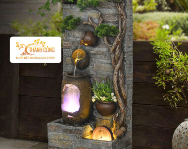 Mẫu Tường Thác Nước Đơn Giản Cho Không Gian Nhỏ