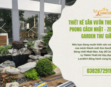 Thiết kế sân vườn theo phong cách Nhật – Zen Garden thư giãn