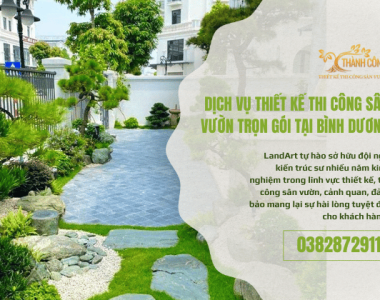Dịch vụ thiết kế thi công sân vườn trọn gói tại Bình Dương