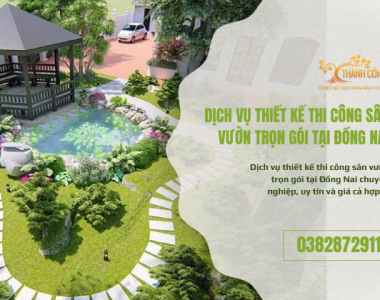 Dịch vụ thiết kế thi công sân vườn trọn gói tại Đồng Nai