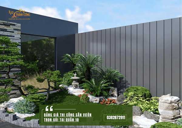 Thi công sân vườn trọn gói tại quận 10