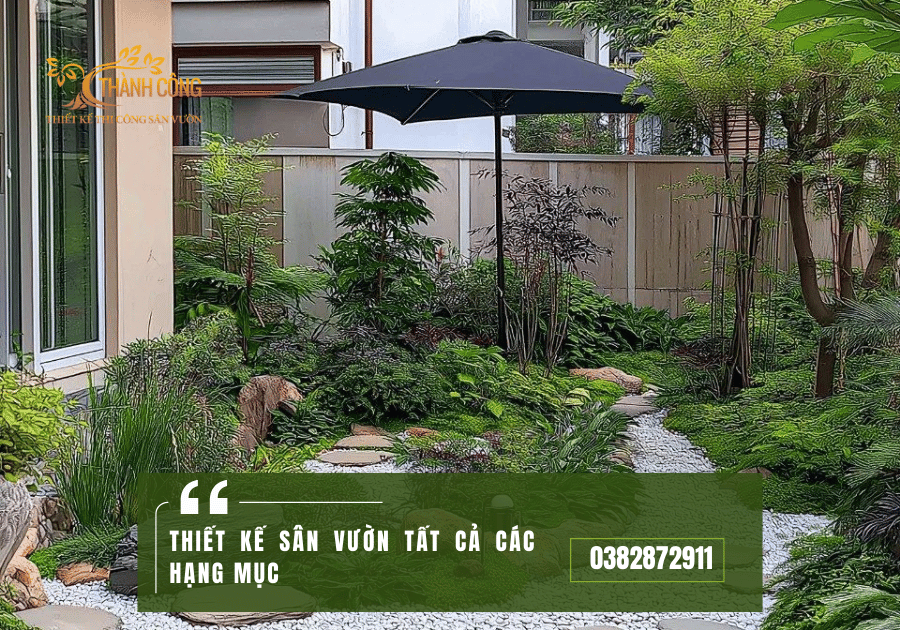 THIẾT KẾ SÂN VƯỜN TẤT CẢ CÁC HẠNG mục