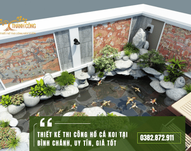 Thiết Kế Hồ Cá Koi Tại Bình Chánh