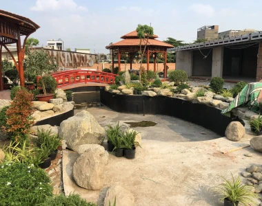 Thiết Kế thi công Hồ Cá Koi Tại Long An