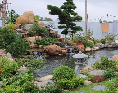 Tiểu cảnh non bộ sân vườn biệt thự