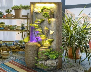 Tường nước phong thủy