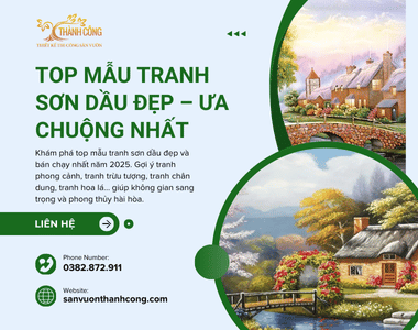Top mẫu tranh sơn dầu đẹp – bán chạy nhất 2025