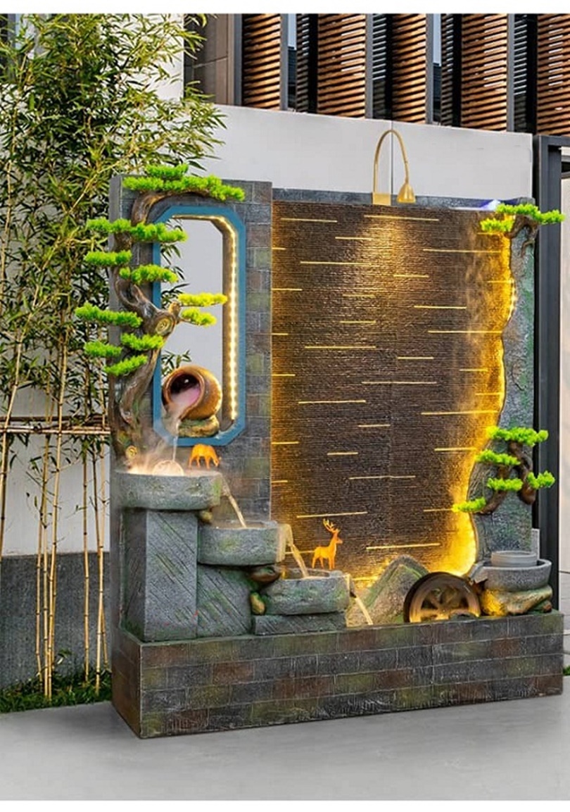 Mẫu tường thác nước cho spa