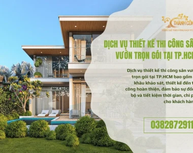 Dịch vụ Thi công sân vườn trọn gói tại TPHCM