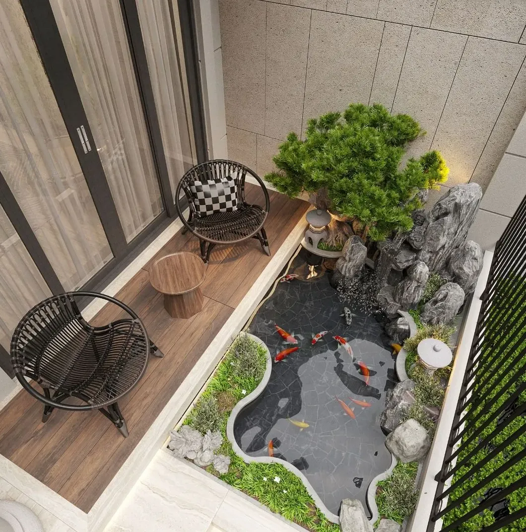 thiết kế sân vườn hợp phong thủy