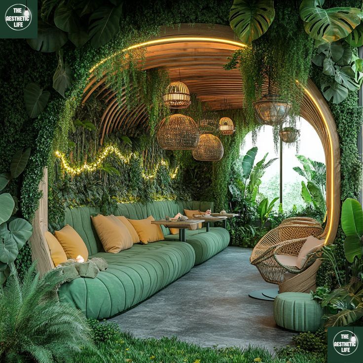 _Lush Indoor Jungle Lounge_ Ultimate Biophilic Design Sanctuary_