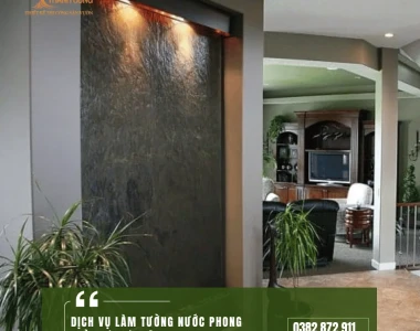 Dịch Vụ Làm Tường Nước Phong Thủy Hút Tài Lộc