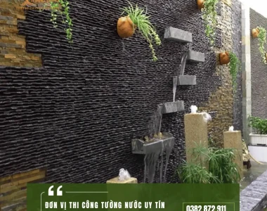 Đơn vị thi công tường nước uy tín tại TP.HCM